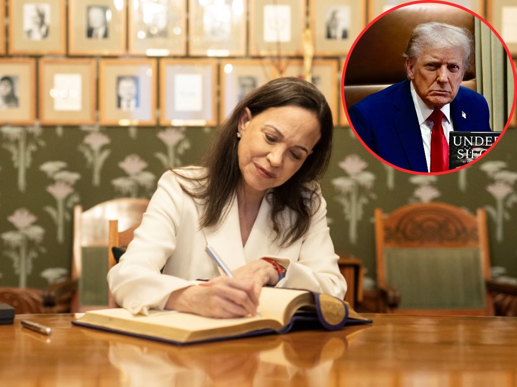 Ofrece María Corina Machado el Nobel de la Paz a Donald Trump tras acciones en Venezuela
