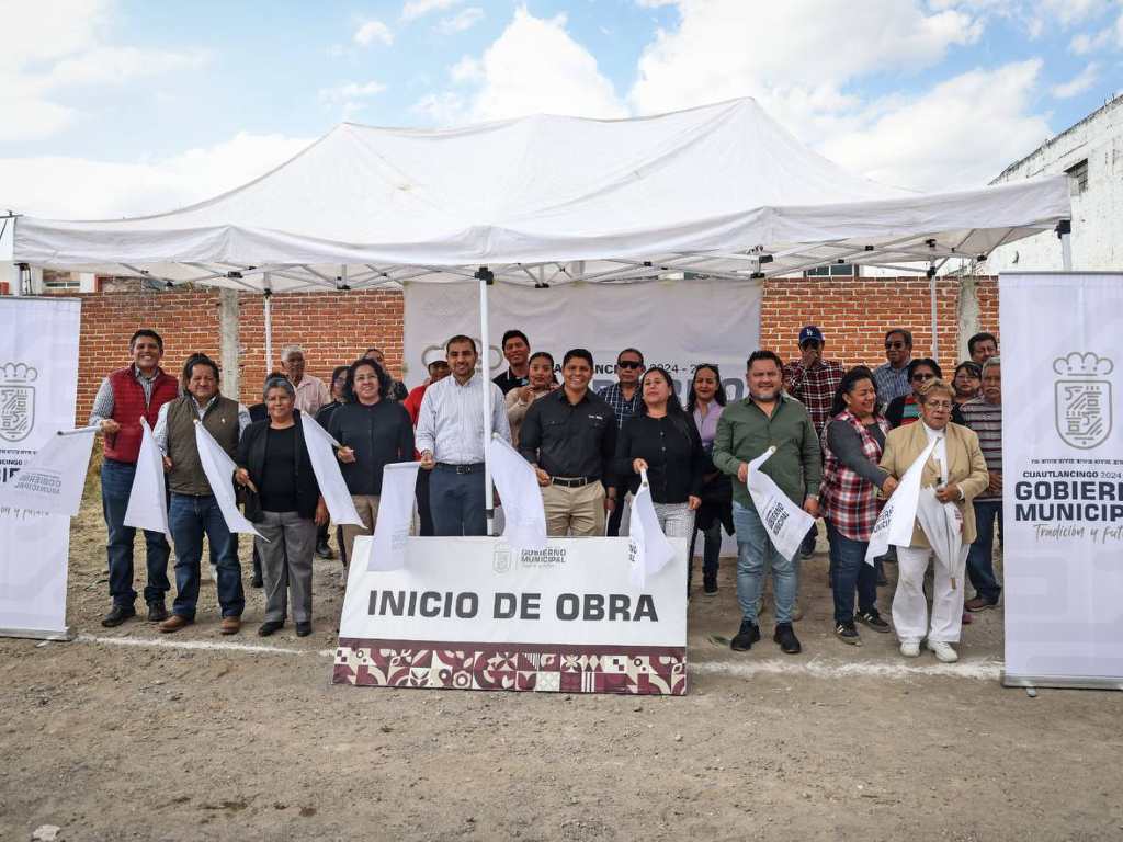 Inicia obra de pavimentación con adoquín en privadas de Cuautlancingo