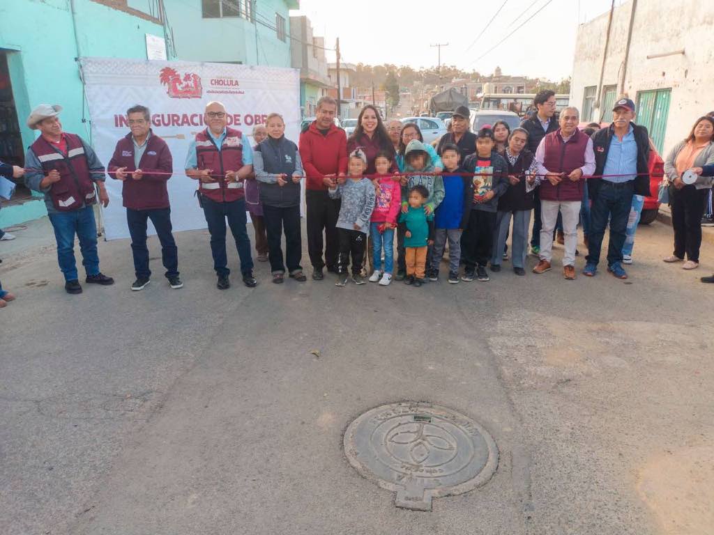 Inauguran rehabilitación de drenaje en San Cristóbal Tepontla