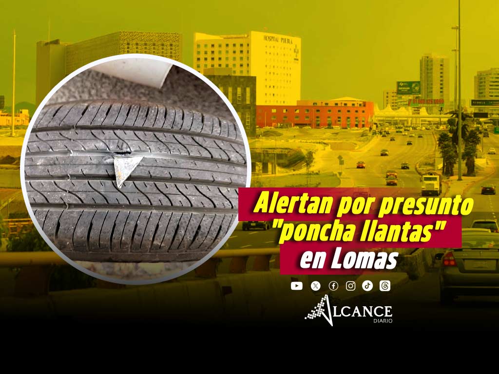 Denuncian presunto poncha llantas en la lateral de la Atlixcáyotl