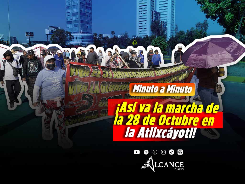 ¡Aguas! Marcha la 28 de Octubre sobre Vía Atlixcáyotl contra servicio de taxis grupales