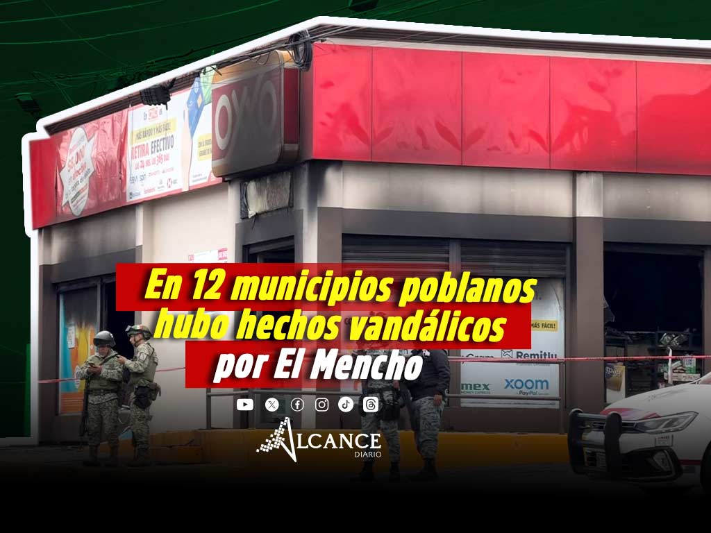 Hay tres detenidos en Puebla por actos vandálicos tras caída de “El Mencho”