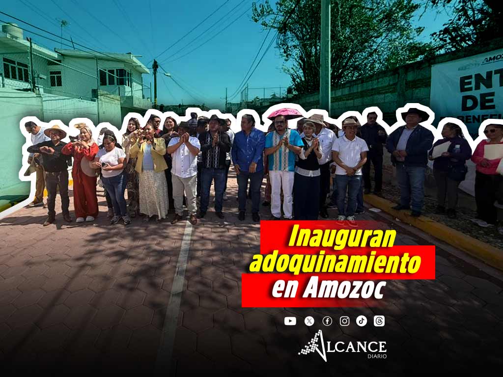 Inaugura Severiano De la Rosa adoquinamiento en Calle Fresnos de Chachapa