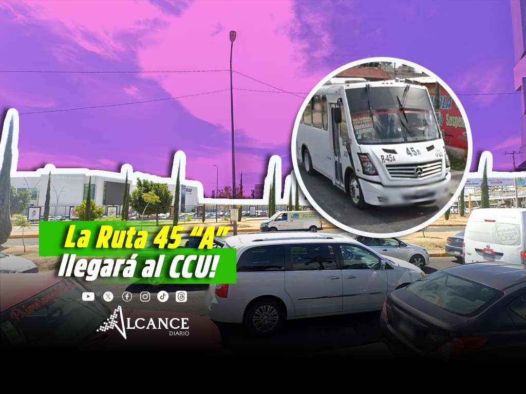 Llegará Ruta 45 "A" hasta CCU; así será su recorrido