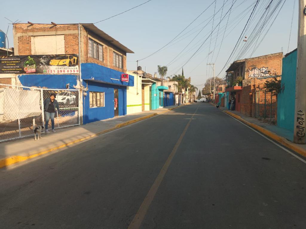 Entregan rehabilitacion de calles en San Matías Cocoyotla