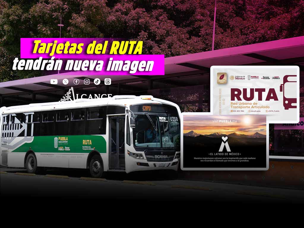FOTOS: Esta es la nueva imagen de las tarjetas del sistema RUTA en Puebla