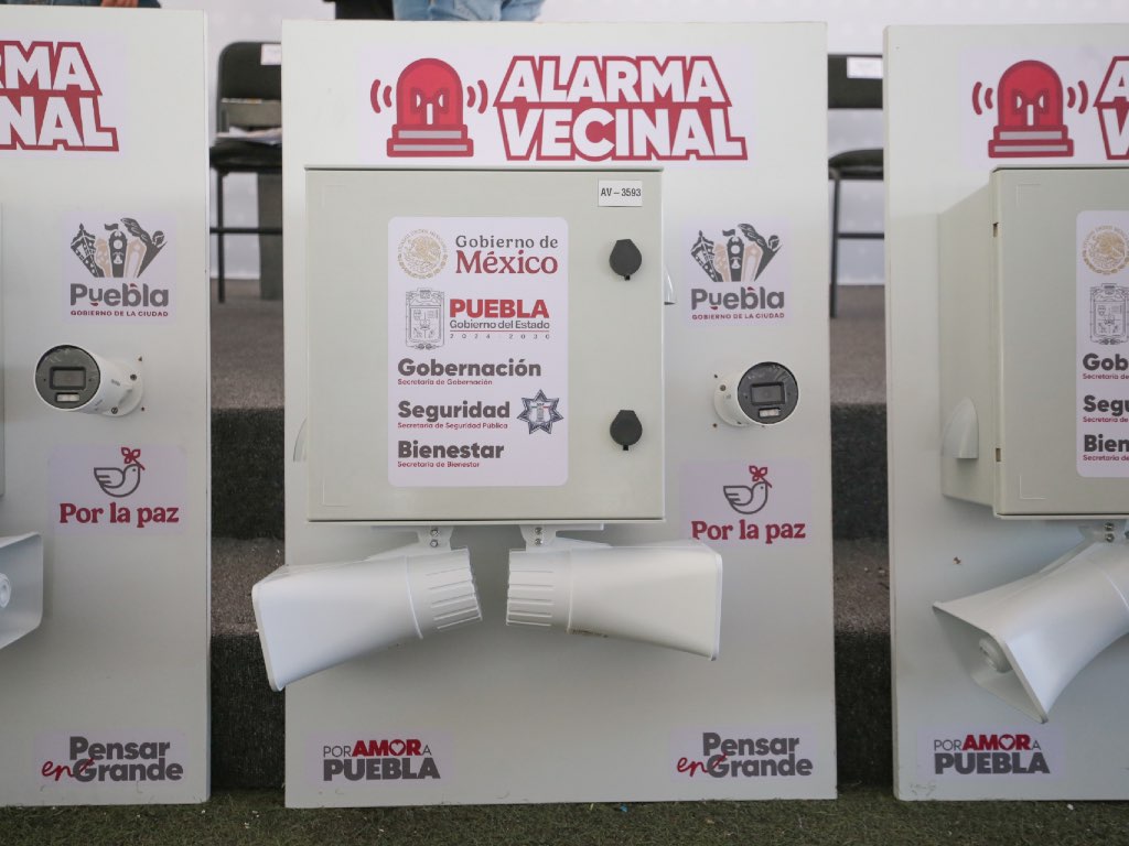 Colocarán 200 cámaras de vigilancia en cada micro región de Puebla, serán 6 mil en total