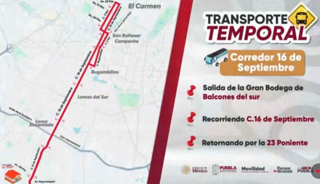 corredor 16 de septiembre