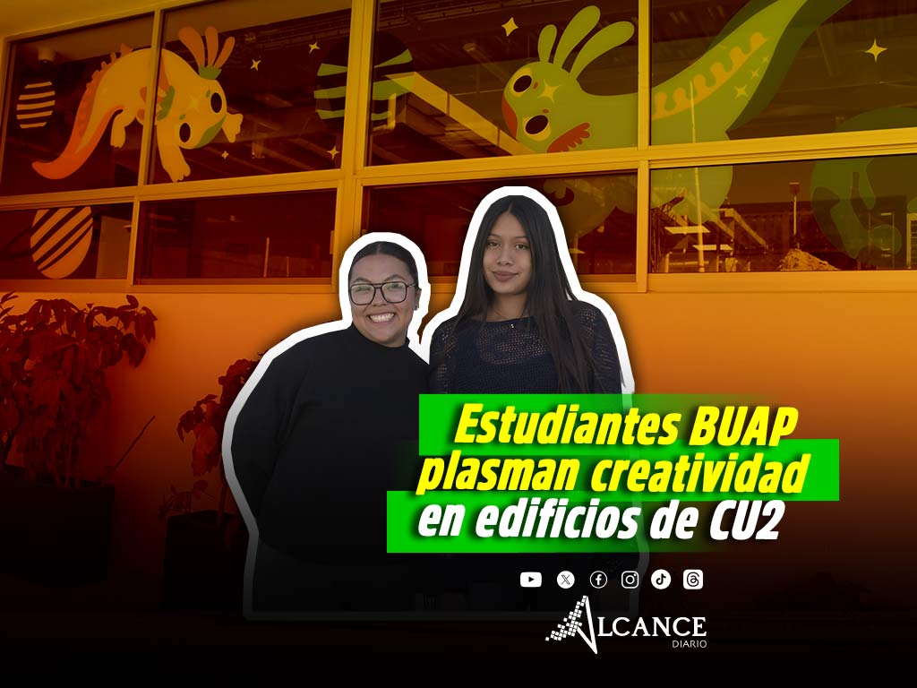 Estudiantes de Diseño Gráfico plasman creatividad en edificios de CU2