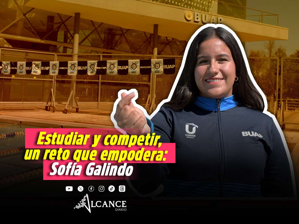 Estudiante de Arquitectura de la BUAP destaca en nado de aguas abiertas