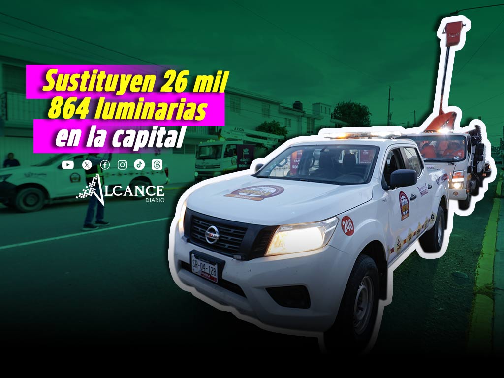 Registra Puebla 26 mil luminarias modernizadas; faltan más de 3 mil para meta de Puebla Brilla en 2026