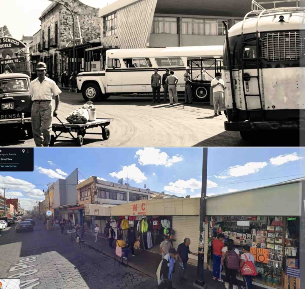 ¿Te la imaginabas? Así lucía la antigua terminal de “los Cholula” en la 8 Poniente hace 50 años