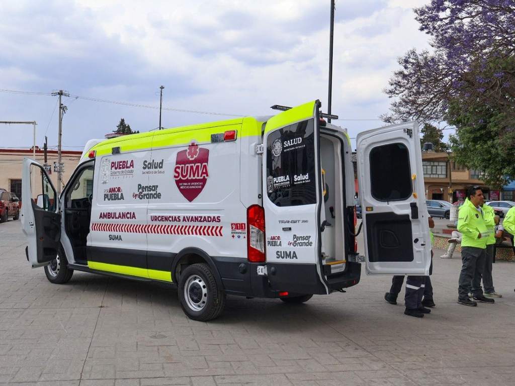 Fortalecen en Amozoc la atención de emergencias con nueva ambulancia avanzada de SUMA