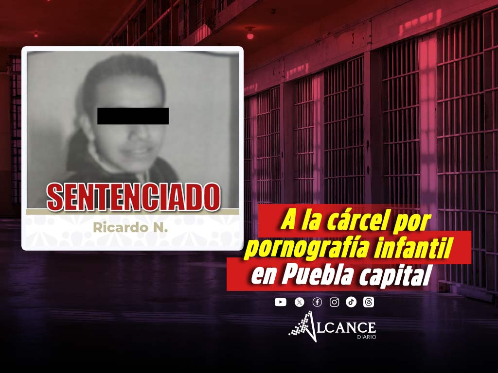 Ricardo almacenaba pornografía infantil en la ciudad de Puebla; pasará seis años en prisión