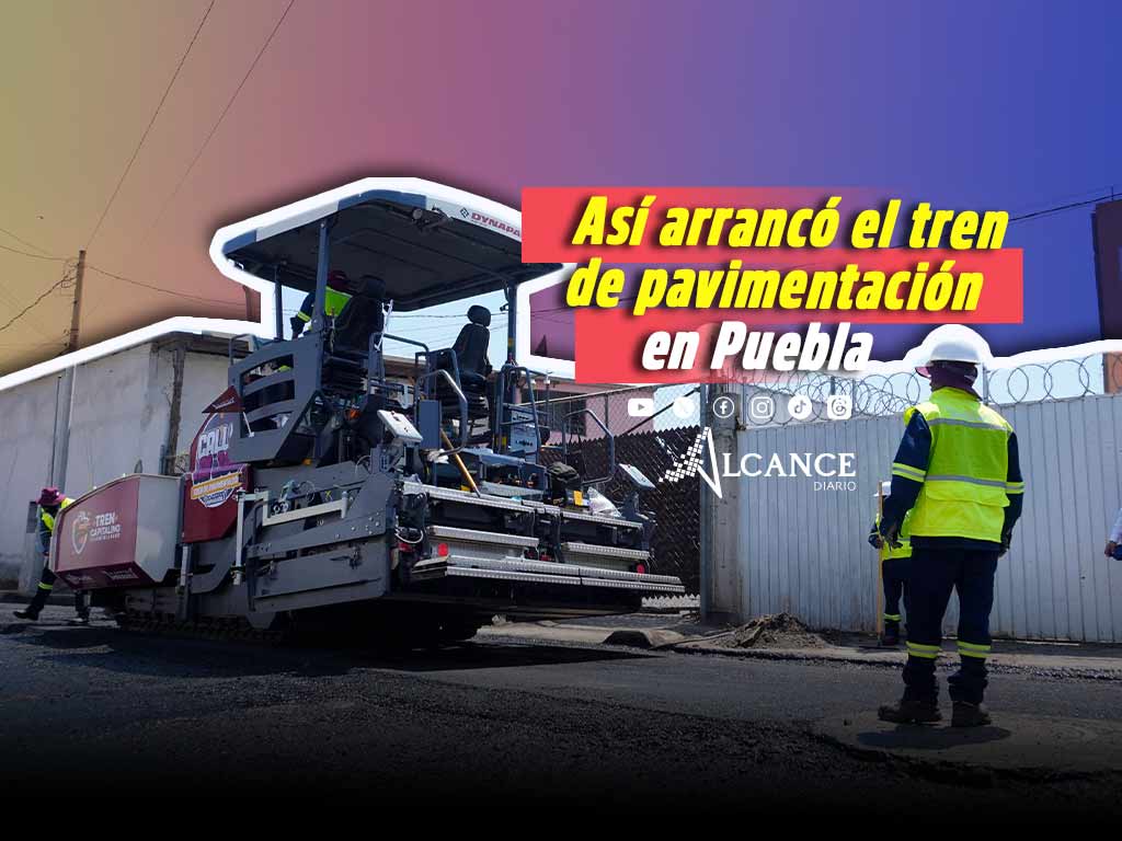 Arranca tren de pavimentación en Puebla; se beneficiará a más de 19 mil habitantes 