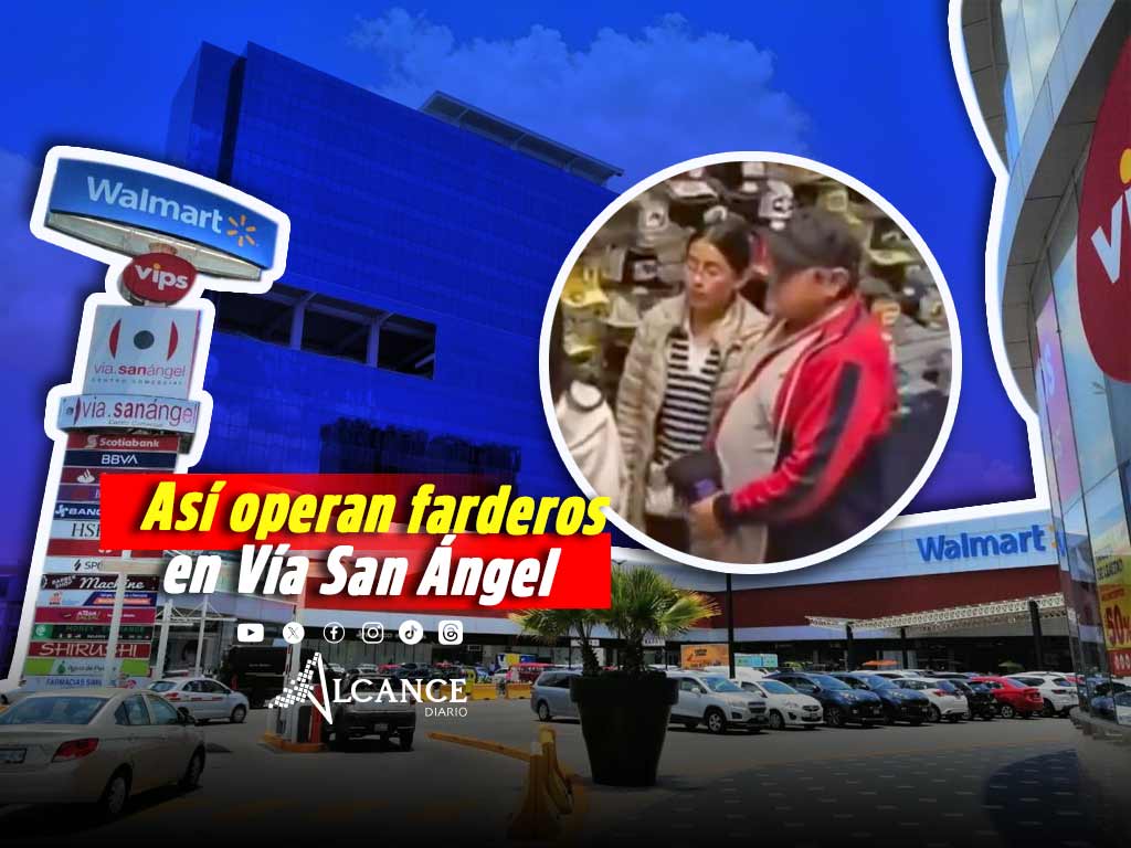 ¡Cachados! Farderos roban casi siete mil pesos en gorras de tienda en Vía San Ángel