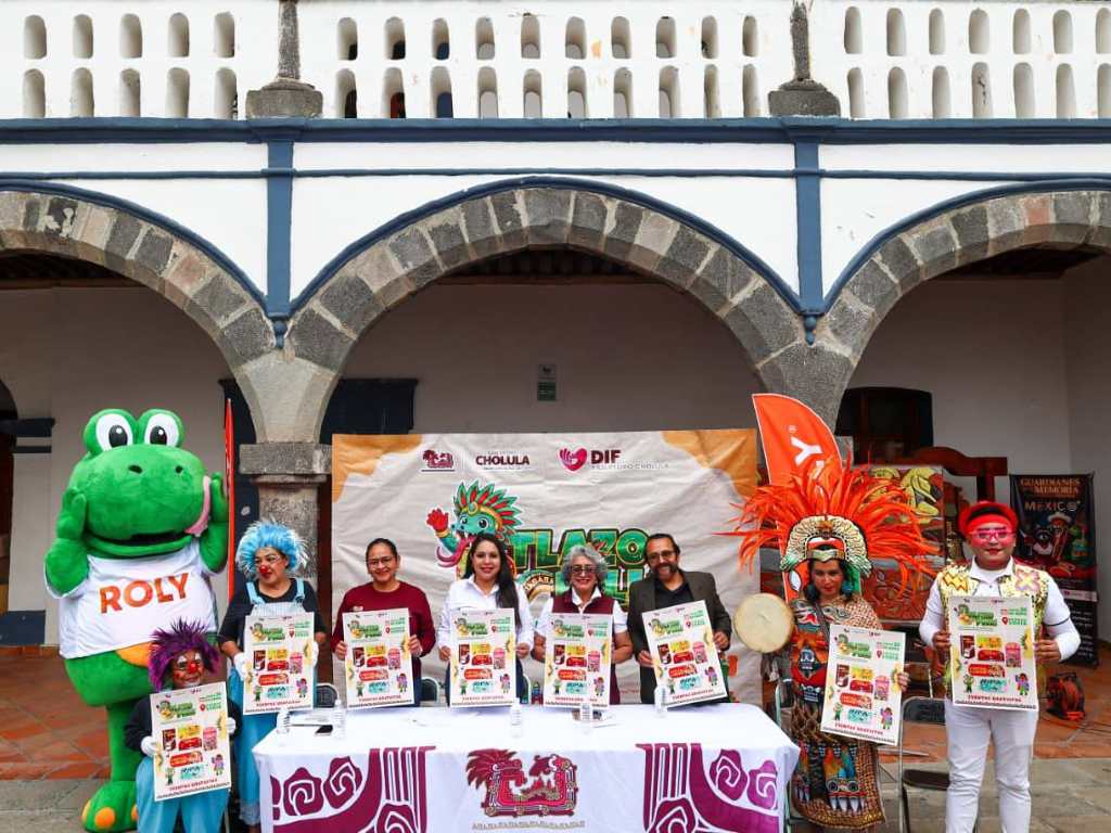Presenta gobierno de Cholula el Festival Tlazopilli 2026 por el Día del Niño