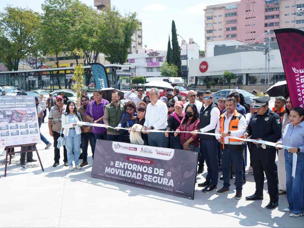 Fortalecen Entornos de Movilidad Segura en la capital de Puebla