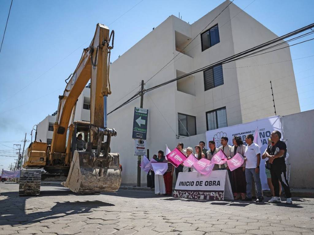 Inicia reconstrucción de la calle Tlaxcala en Cuautlancingo