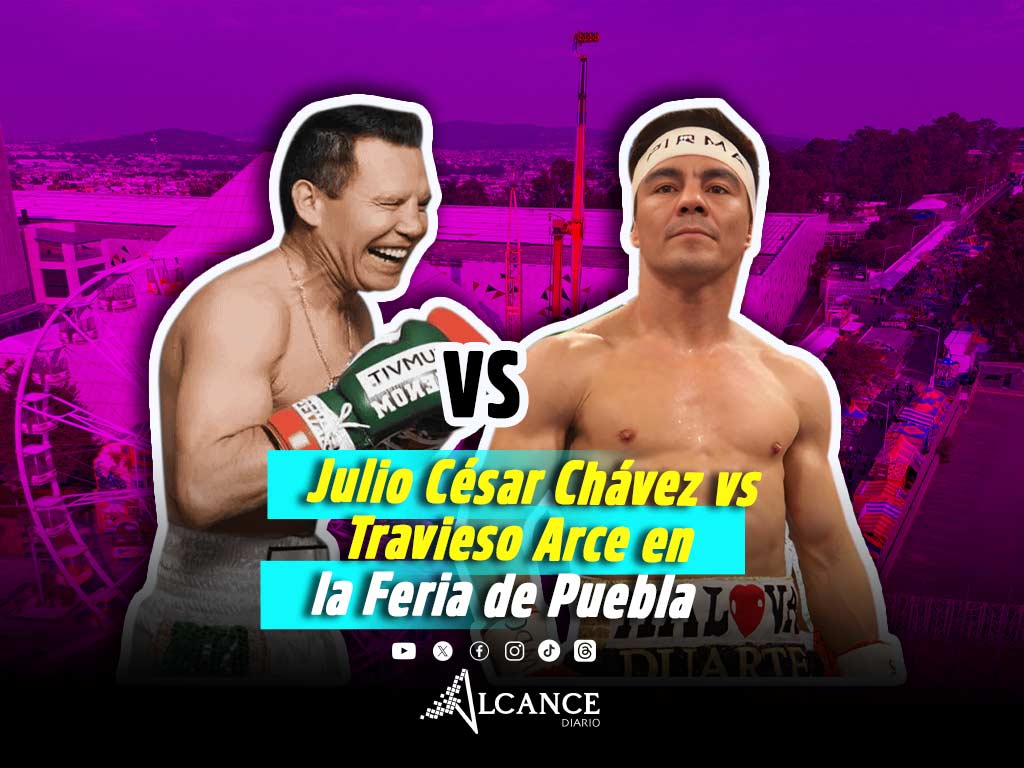 ¡Show de lujo! Julio César Chávez peleará contra el Travieso Arce en la Feria de Puebla 2026