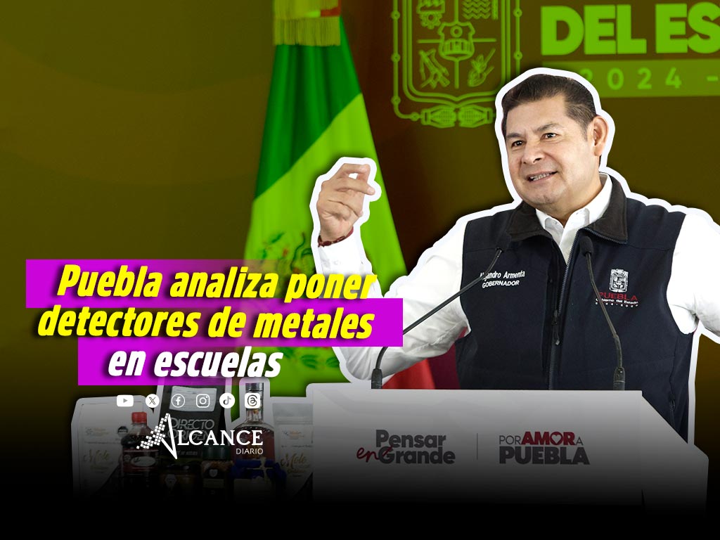Analizan comprar detectores de metales para escuelas de Puebla con programa de Obra Comunitaria