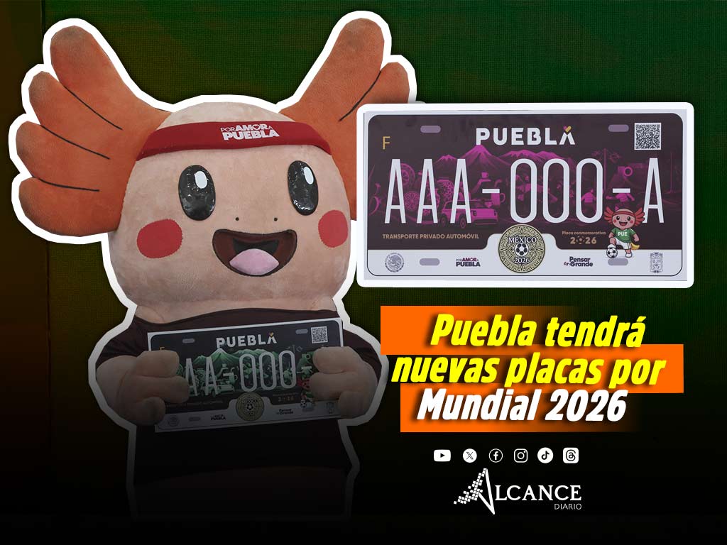 ¿Las cambiarás? Lanzarán placas conmemorativas para el Mundial 2026 en Puebla