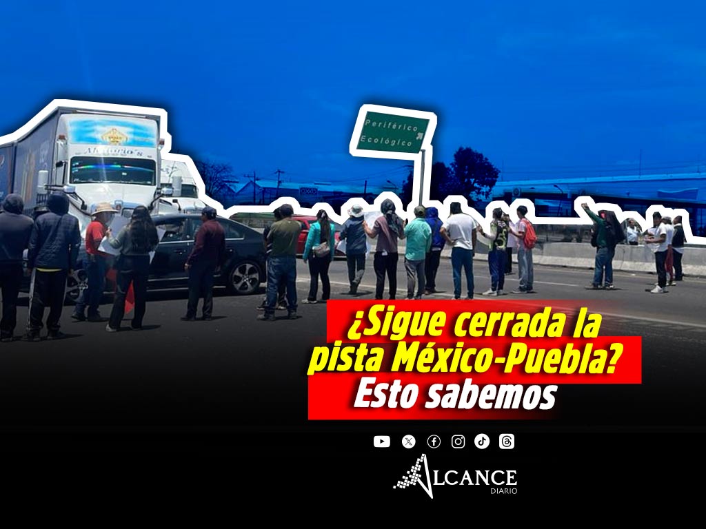 Tansportistas de la ruta 100 cierran la Autopista México-Puebla
