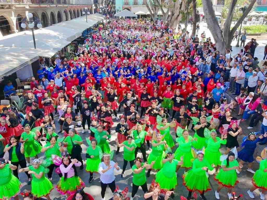 Realiza gran activación física para festejar a la niñez en Puebla