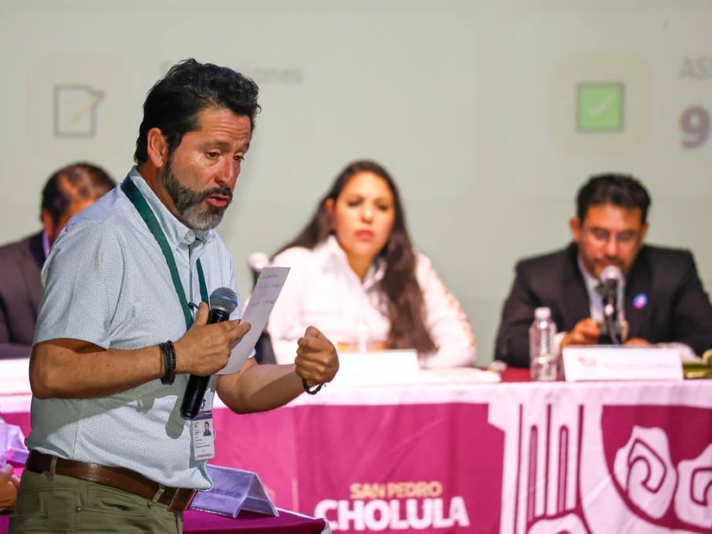 Anuncian 30 obras para juntas auxiliares y barrios de Cholula a través del COPLADEMUN