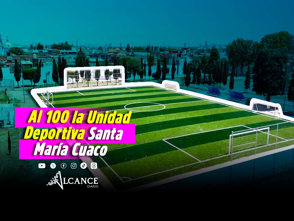 Entregan rehabilitación de la Unidad Deportiva Santa María Cuaco