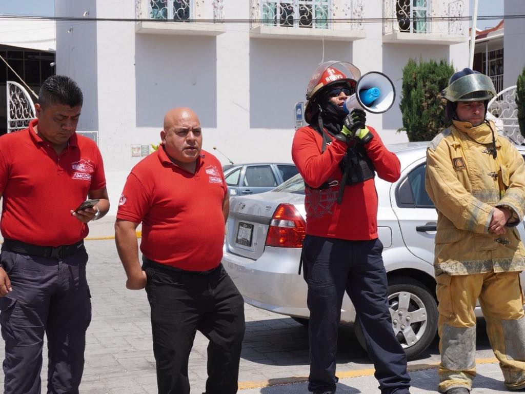 Participa Amozoc en el Primer Simulacro Nacional 2026