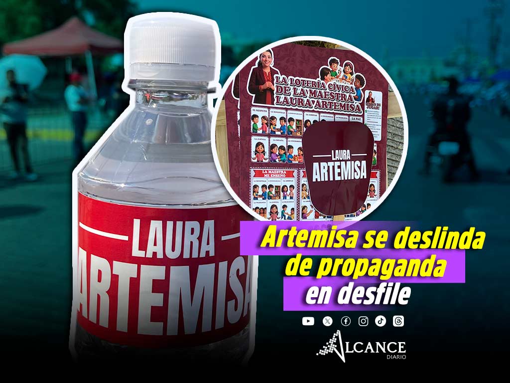 Laura Artemisa se deslinda de propaganda con su nombre en desfile del 5 de Mayo