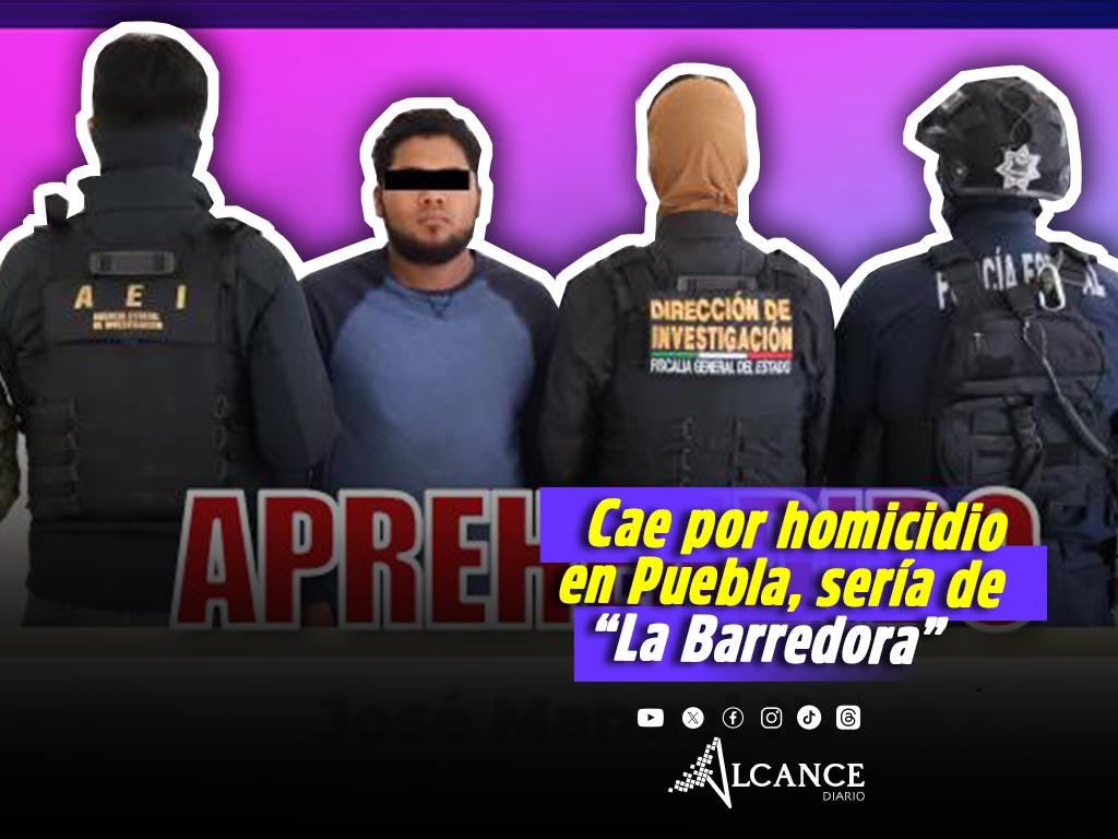Cae presunto integrante de La Barredora por homicidio en Puebla en enero
