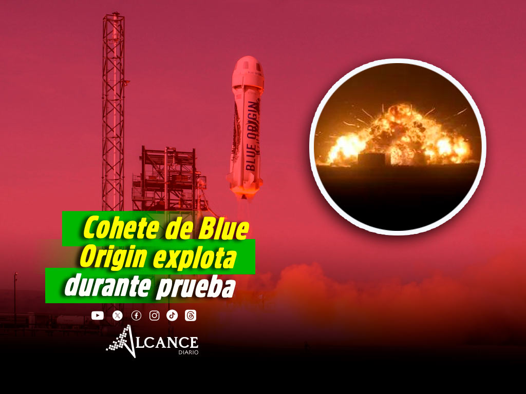 Explota un cohete de Blue Origin en la plataforma de lanzamiento durante una prueba
