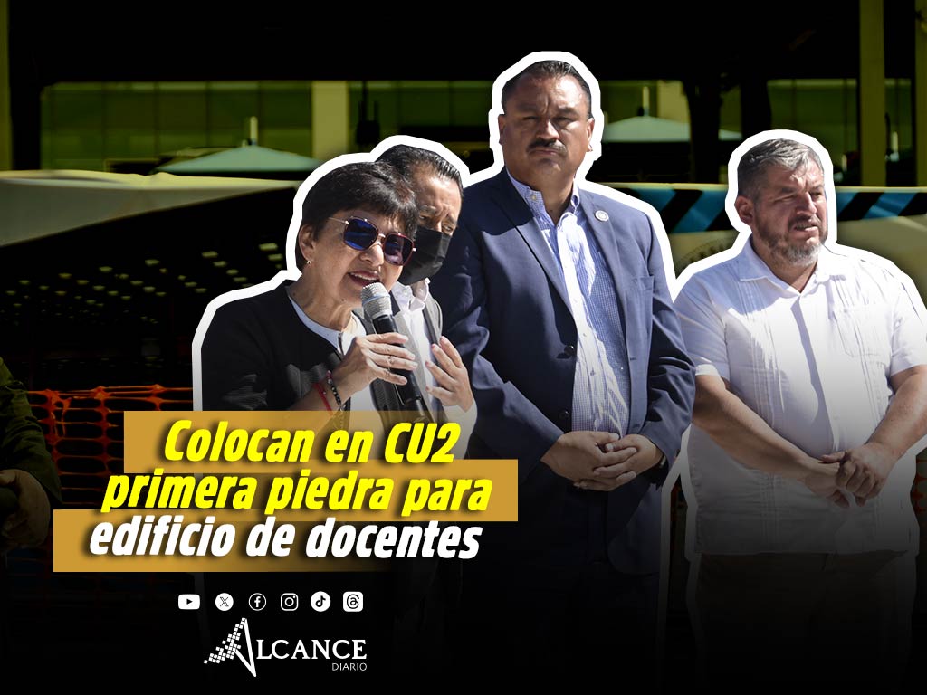 Colocan en CU2 primera piedra para nodo de transferencia y edificio de docentes