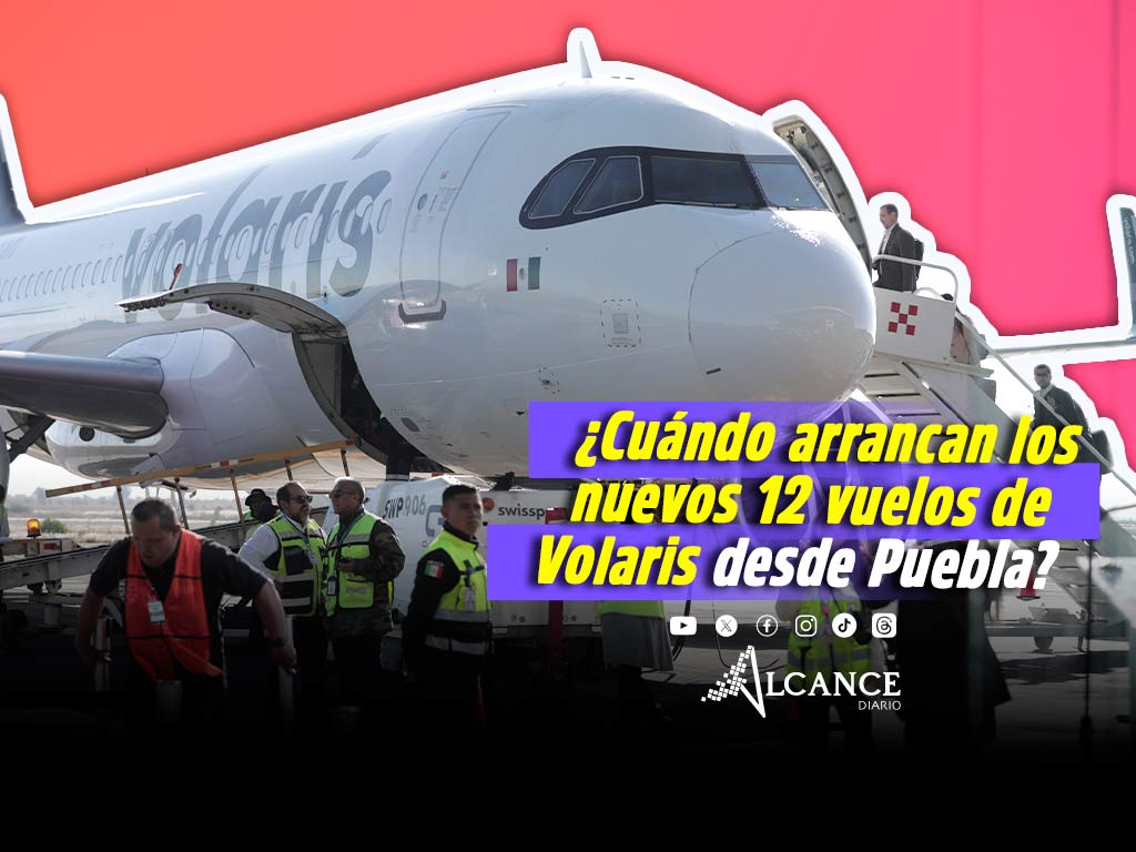 Así serán los nuevos 12 vuelos de Volaris en Puebla