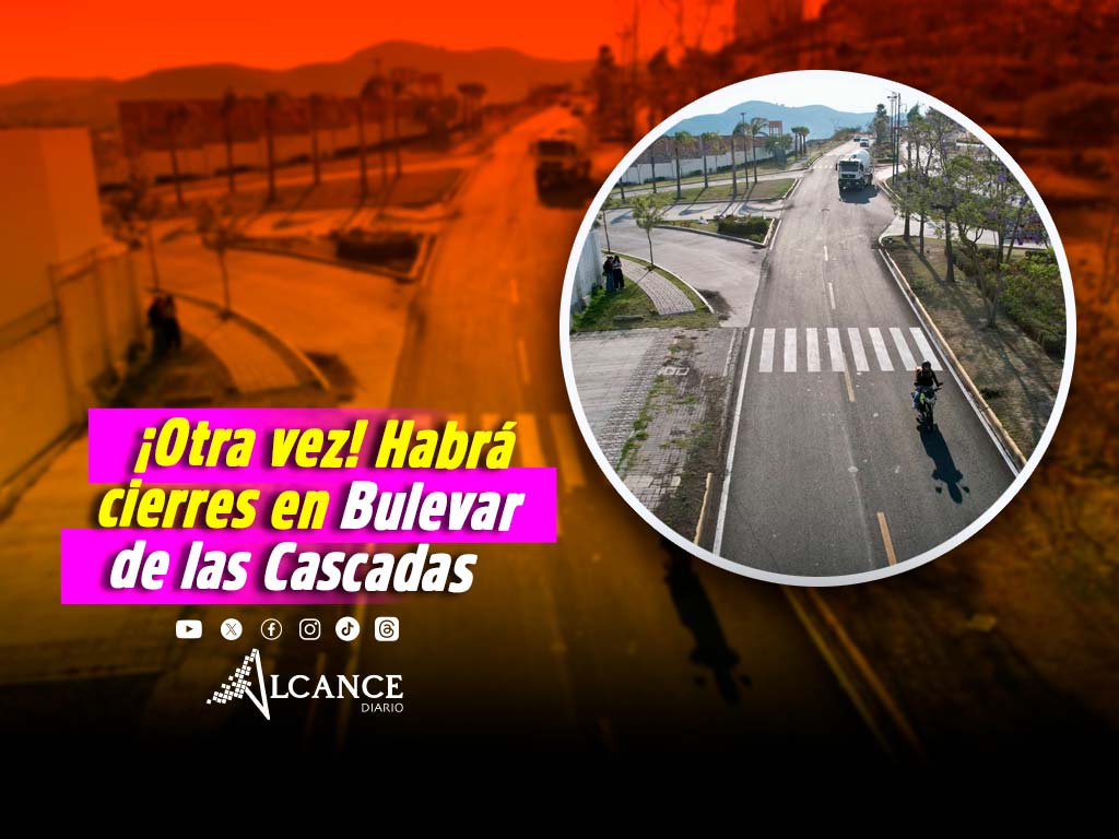 Anuncian cierres parciales en Bulevar de las Cascadas por obras de Agua de Puebla