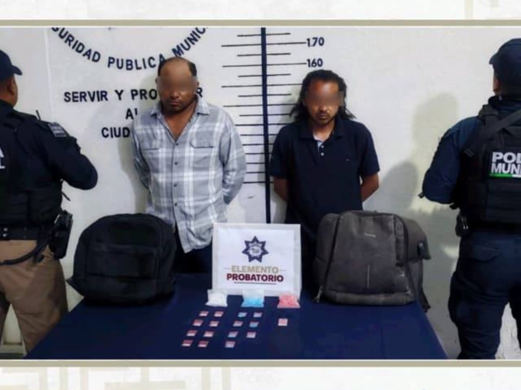 Detienen a probables responsables de delitos contra la salud en San Matías Cocoyotla