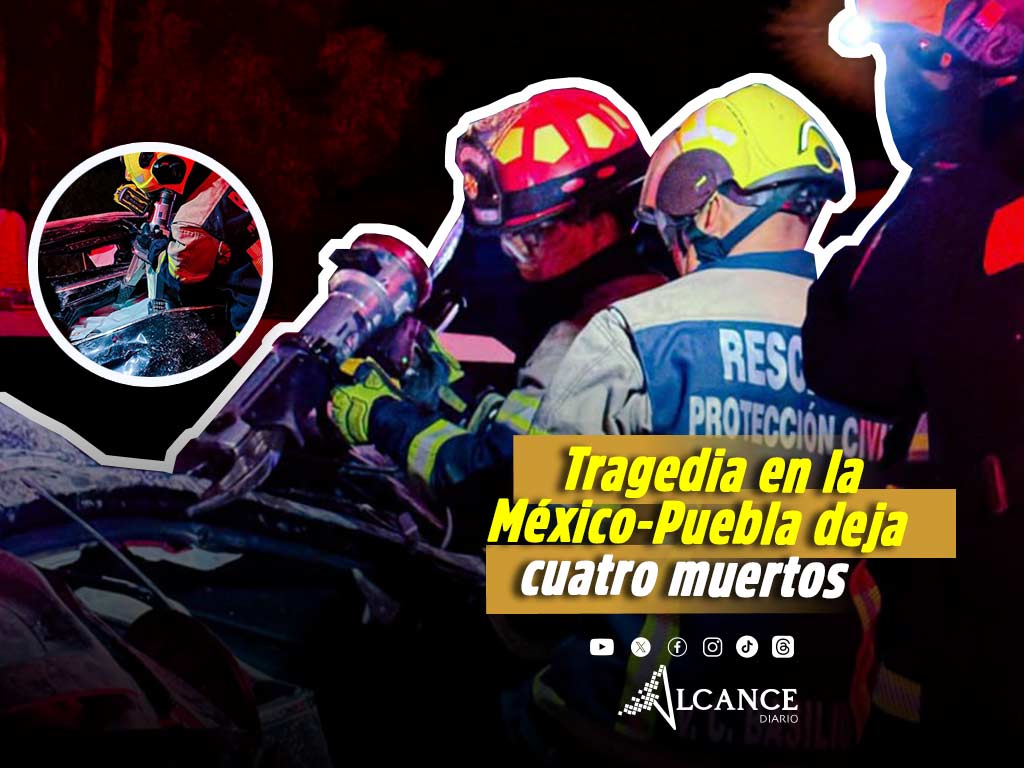 Tragedia en la México - Puebla: mueren cuatro personas tras choque contra pilares del puente elevado