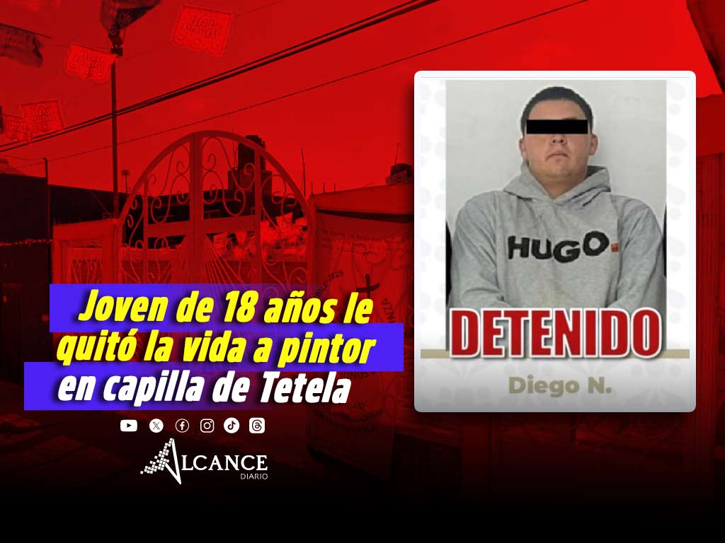 Capturan a presunto responsable de muerte de pintor en capilla de Buena Vista Tetela