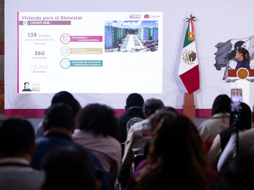 Van 274 mil viviendas de la meta sexenal: Claudia Sheinbaum
