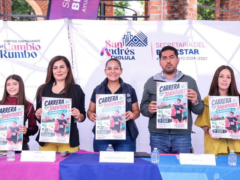 Presentan la carrera Corre por las Juventudes 2026; habrá rutas de 3, 5 y 10 km