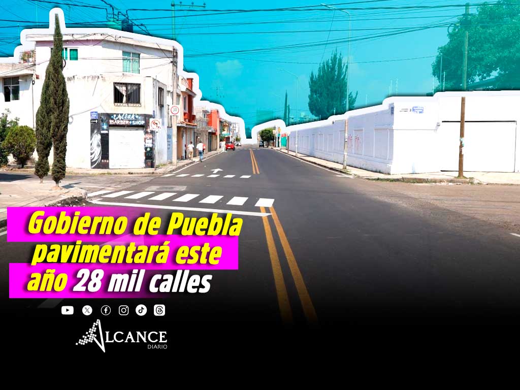 Con maquinaria propia Gobierno de Puebla pavimentará 420 kilómetros de vialidades en todo el estado