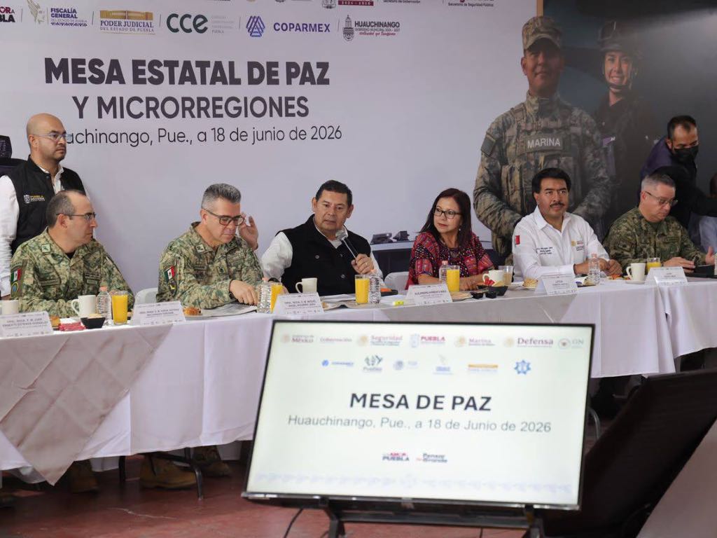 Realizan Mesa de Paz en la Sierra Norte; participan gobiernos de Veracruz e Hidalgo