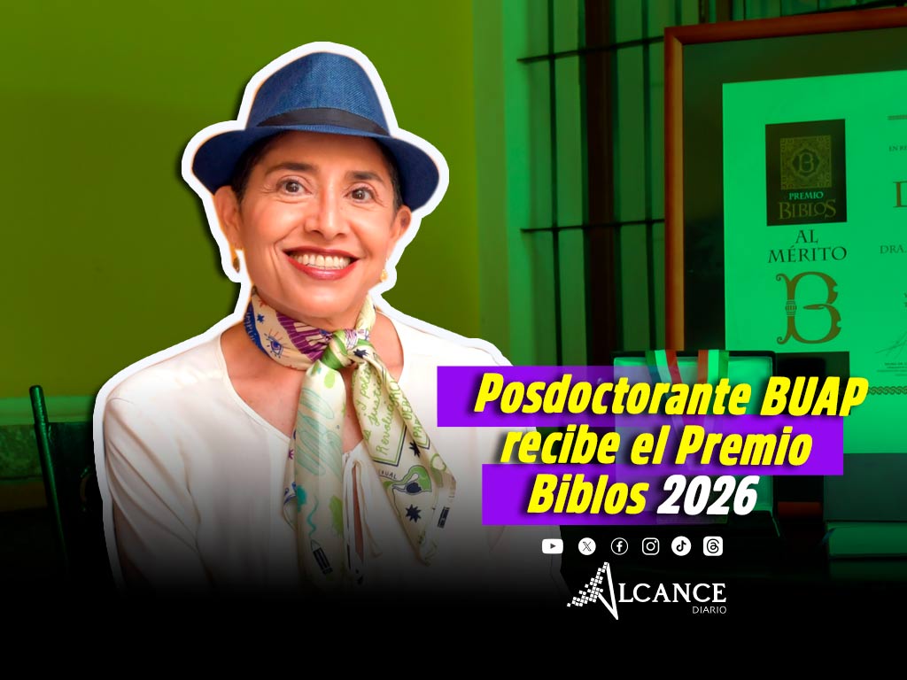 Recibe el Premio Biblos 2026 Laura Athié, investigadora de la BUAP