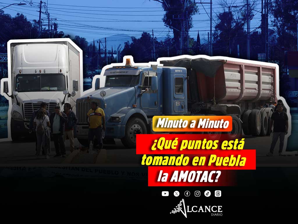AMOTAC inicia movilizaciones en Puebla; transportistas protestan por inseguridad en estos puntos