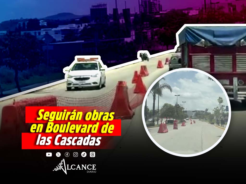 Extienden hasta el 31 de julio las obras en Boulevard de las Cascadas; prevén reducción de carriles en Lomas