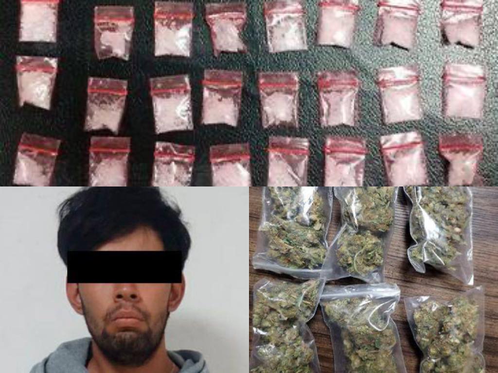 Detienen a “borrachito” con más de 40 dosis de drogas en calles de Cuautlancingo