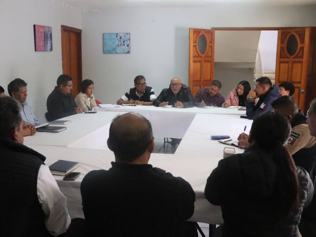 Realiza San Pedro Cholula mesa de seguridad con juntas auxiliares