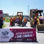 Impulsan trabajos de pavimentación en la Junta Auxiliar de Santo Tomás Chautla